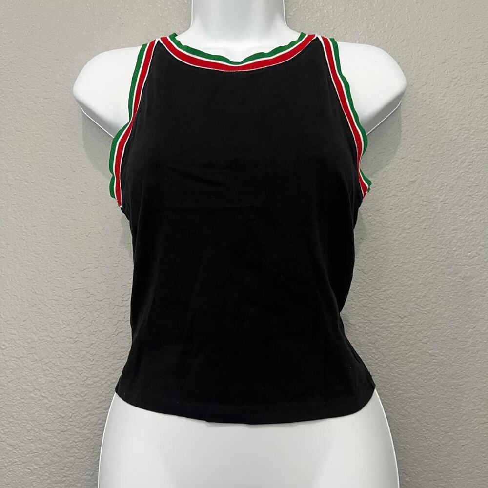 Liz sara black tank top